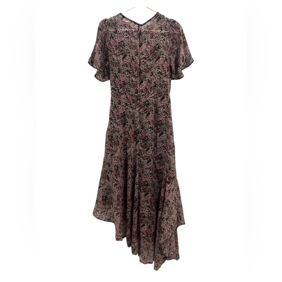 Revolve Astr the Label MIRELLA FLORAL MIDI DRESS Assymetrical ruffled slip - Picture 8 of 14